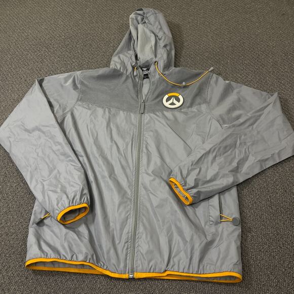 Jinx Other - Jinx Hoodie Mens Size Small S Full Zip Jacket Windbreaker Grey Gray